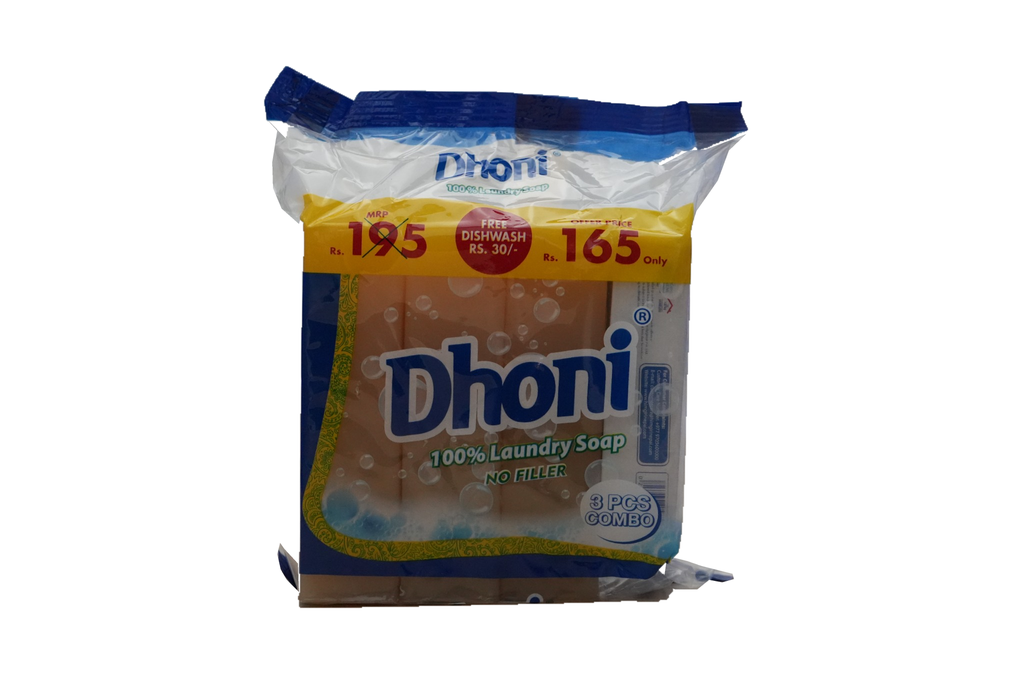 DHONI LAUNDRY SOAP NO FILLER 600GM